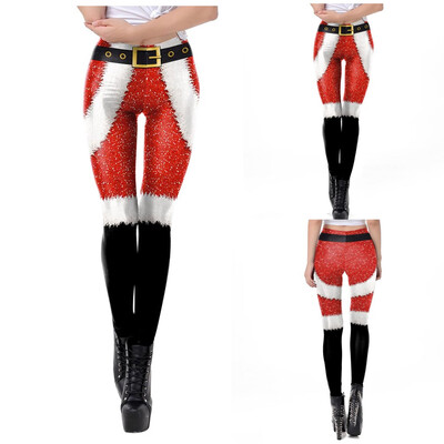 

Tailored Women Fashion High Waist Yoga Christmas Print Running Sports Pants Trouser