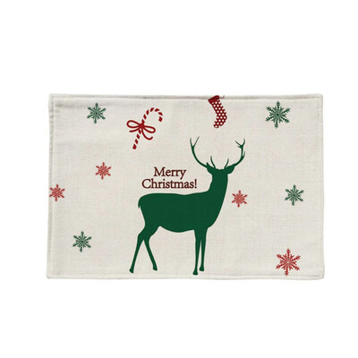 

High Quality Household Decoration Christmas Decoration Tableware Mat Cartoon Pattern Cute Coaster