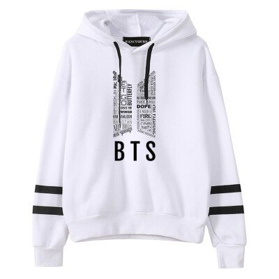 

Herqw61 Womens Girls Kpop BTS Print Fans Hoodie Hip Hop Pullover Sweatshirt Jung Kook Jimin Suga V