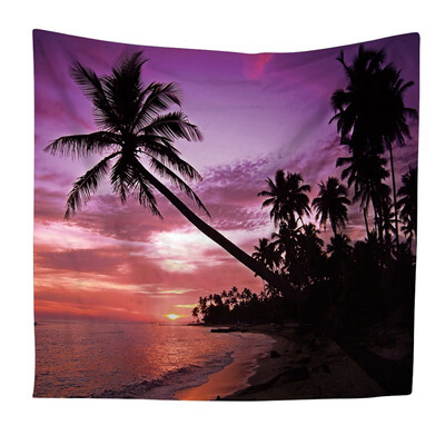 

Scandinavian coco seascape velvet tapestry Creative home decorations Living room bedroom dorm decoration