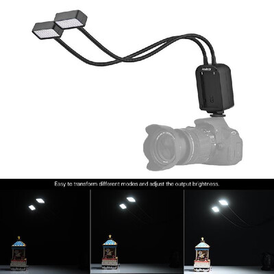 

Andore GN15 Macro Flash Light Lamp Speedlite with Flexible Metal Hose Adjustable Angle for Canon Nikon Panasonic Olympus Sony Alp