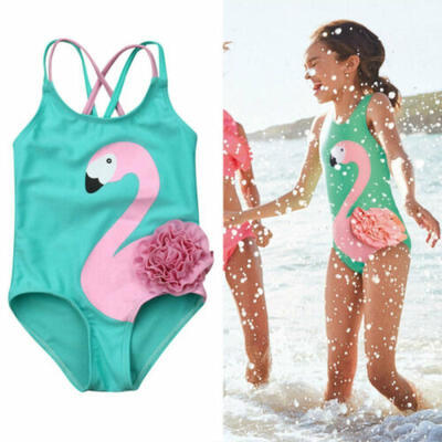 

AU Infants Baby Girls Flamingo Swimwear Swimsuit Beachwear Bathing Suit Outfits