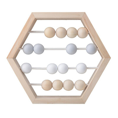 

Children Hexagon Toy Beads Wooden Craft Fashion Concise Table Decoration Home Decoration