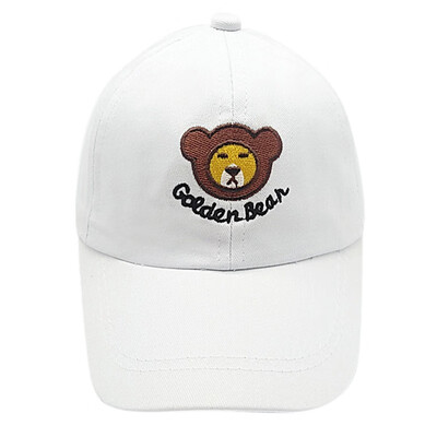 

Kids Visors Hats Cartoon Bear Print Casual Baseball Caps Adjustable Sun Protection Hats Children Outdoor Hats