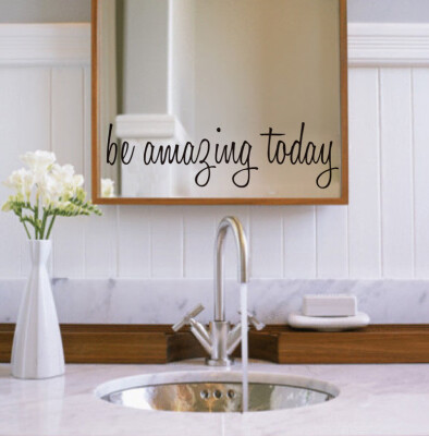 

Gobestart Be Amazing Today Wall Sticker Decal Mural DIY Home Decor