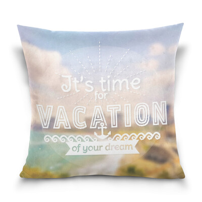 

ALAZA 16 X 16 inch Pillow Case Decorative Cushion Cover Vacation Picture Pattern Pillowcase