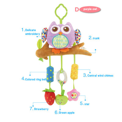 

Siaonvr Stuffed Animal Toy Wind Chime Spiral Bed Cart Accessories Children Baby Pendant