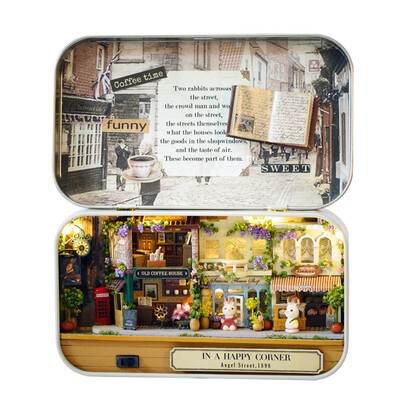 

Funny Wooden Puzzle Box Theater DIY Miniature Dollhouse Model Home Decoration Kids Toy Gift