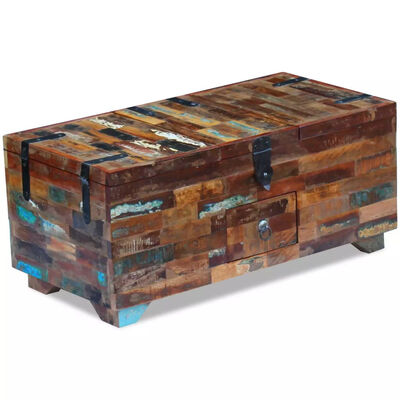 

Coffee Table Box Chest Solid Reclaimed Wood 315"x157"x138"