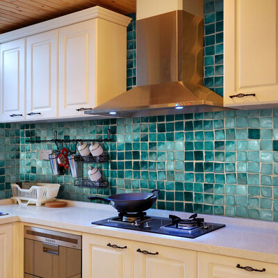 

Toponeto Self-adhesive Mosaic Wall Sticker Tile Floor Kitchen Bathroom Waterproof
