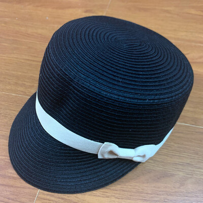 

Korean leisure duck tongue straw weave sunscreen sunshade hat Korean version equestrian hat sunhat summer outing straw hat