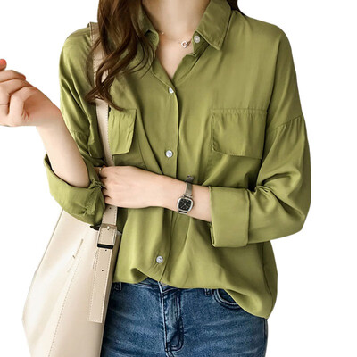 

Harajuku New Spring Blouse Women Long Sleeve Shirts Fashion Cotton Leisure Korean Female Shirt Tops blusas clothes for Women
