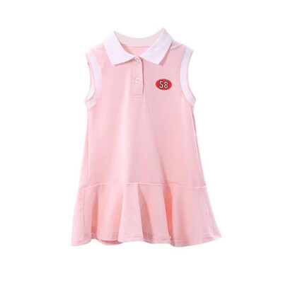 

Summer Casual Baby Girls Dresses Sleeveless Letter Pattern Cotton A-Line Dress Kids Toddler Princess Sundress