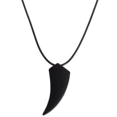 

Fashion Brave Mens Necklace Stainless Steel Wolf Tooth Necklace Animal Pendant Necklaces Jewelry Gift Wholesale