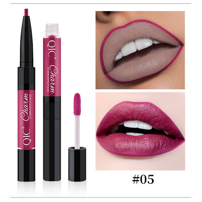 

Double-end Lip Makeup Waterproof Long Lasting Tint Sexy Beauty Matte Lip Liner Beauty Makeup Cosmetic