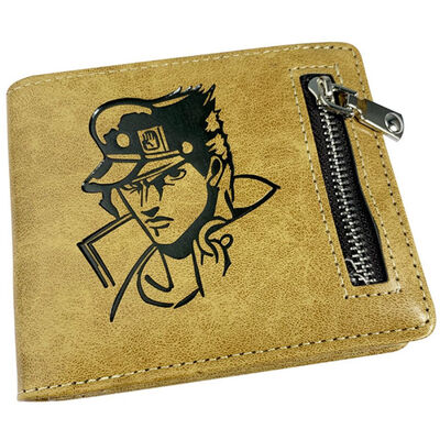 

JoJos Bizarre Adventure Wallet Coin Bag Multifunctional Purse Short Wallet Cosplay Leather Bifold Purse for Cards&Money