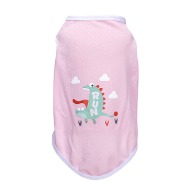 

Pet Spring Summer Costume Comfortable Breathable Cartoon Animals Sleeveless T-shirt For Dogs