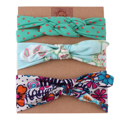 

3Pcs Baby Headwear Girls Cute Floral Bowknot Design Headband Headwear Apparel Photography
