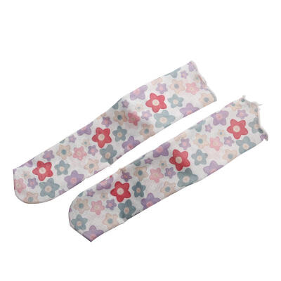 

Spring Summer Autumn Baby Girls Stockings Fashion Cute Korean Version Japanese Version Flower Pattern Thin Gauze Socks