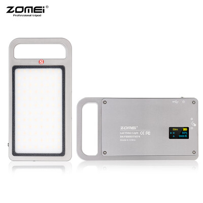 

ZOMEI Handheld Mini LED Video Light Camera Photography Fill Light 3000-6500K Dimmable 96pcs LEDs CRI 96 Built-in 2800mAh Battery