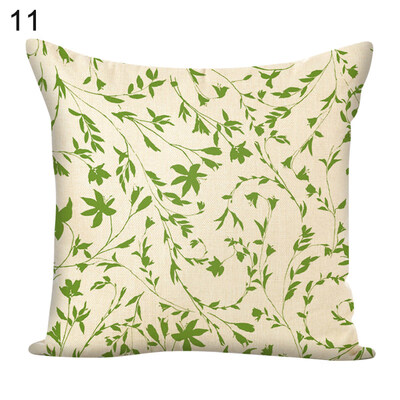 

45x45cm Leaves Square Throw Pillow Case Cushion Cover Home Sofa Bed Car Decor