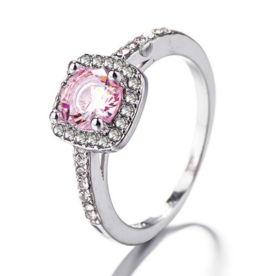 

1Pc Women&39S Fashion 925 Sterling Silver Zircon Ring Natural Diamond Ring Wedding Party Jewelry