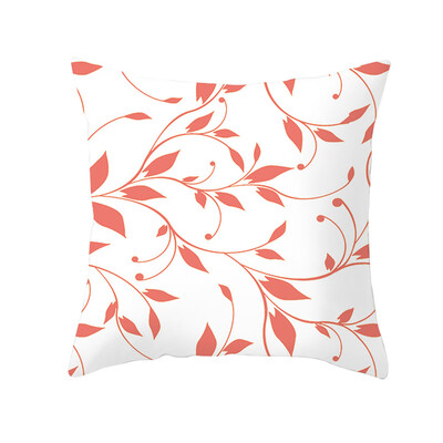 

〖Follure〗Living Coral Polyester Pillow Case Sofa Car Waist Throw Cushion Cover Home Decor