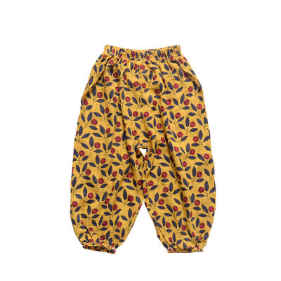 

2019 NEW Baby Girls Boys Summer Cotton Mosquito Bites Pants Sports Casual Toddler Floral Pattern Trousers