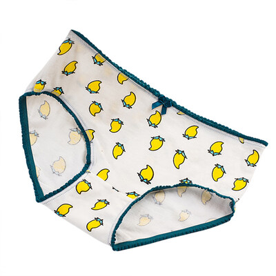 

Women Panties Cartoon Fruit Bowknot Pattern Girl Briefs Female Underwear Cute Lingerie Ladies Underpants Women Panty