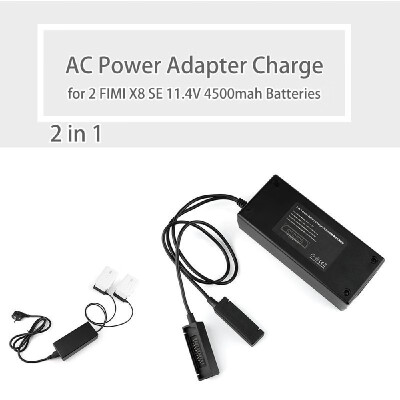 

2 in 1 Charger Adapter for FIMI X8 SE 114V 4500mah Battery AC Power Adapter Charger