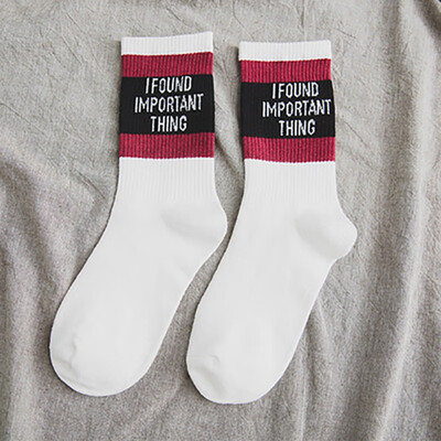 

kpop Ulzzang Hip Hop Socks Men Women Streetwear Skateboardocks In The Tube Harajuku Fashion Ankle Socks