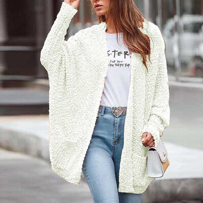 

Tailored Womens Loose Fit Long Sleeve Knitted Cardigan Coat Tops