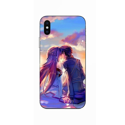 

Sword Art Online SAO Anime Manga Soft Silicone Painting Case For Apple iPhone 6 6s 7 8 Plus X XR XS Max Soft TPU Printed Cover