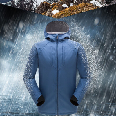 

Toponeto Men Winter Hooded Softshell For Windproof And Waterproof Soft Coat Shell Jacket