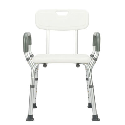 

Plastic Aluminium Alloy Ergonomic Old People Elderly Bathroom Armchair 330lbs150kg Static Weight Capacity