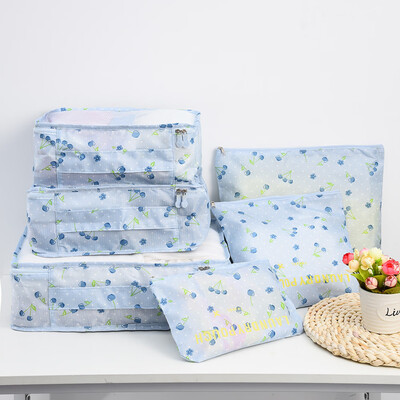 

〖Follure〗6Pcs Travel Clothes Storage Bags Waterproof Luggage Organizer Pouch Packing Cube
