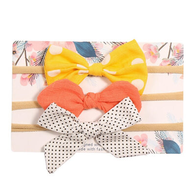 

New Cute Children Girl Floral Pattern Bowknot Design Elastic Hair Accessory Band Rope Ponytail Holder Headbands