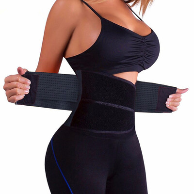 

SLIMBELLE Womens Abdominal Belt High Compression Zipper Neoprene Waist Trainer Cincher Corset Body Fajas Sweat