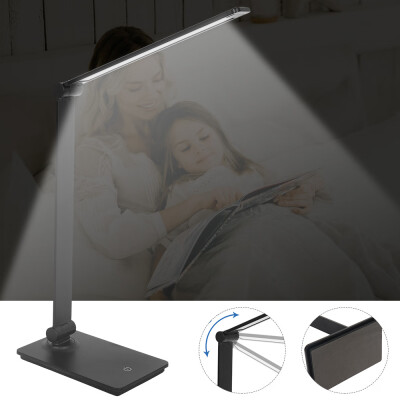 

Modern Portable Touch Table Desk Lamp MiniSun Black USB Port Integrated LED Bulb