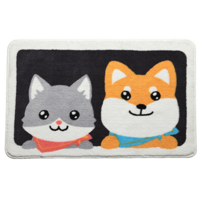 

Cute Pet Nest Pattern Mat Machine Washable Bathroom Door Rugs Mat Anti-skid Household Absorbent Pad Kitchen Rug Household Items