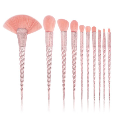 

2kinds of10 Pcsset Thread Scrub Makeup Brushes Cosmetics Face Powder Eyeshadow Make Up Brush Cosmetic Set Tool