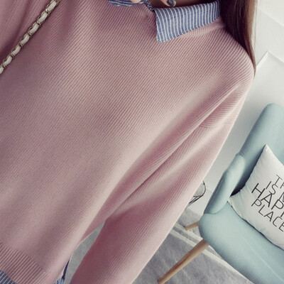 

2018 autumn&winter new loose large size sweater cardigan jacket in the long Korean version plus bat sleeve sweater