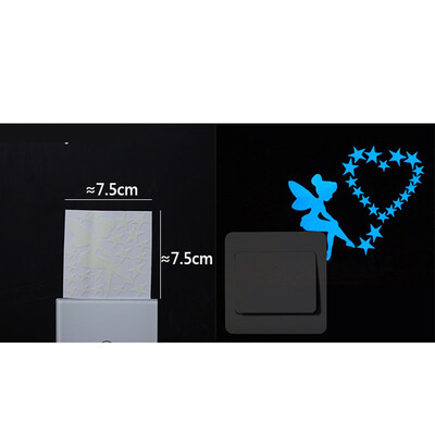 

JPGIF Cute Cartoon Switch Luminous Sticker Fluorescent Wall Sticker Removable Sticker