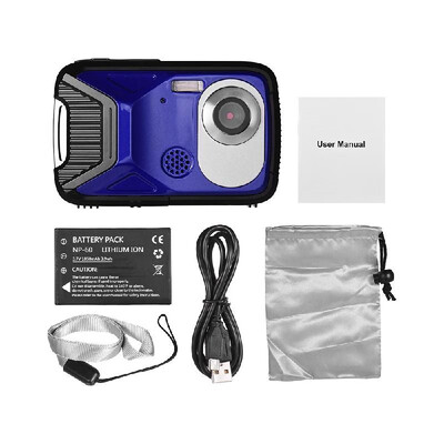 

1080P FHD Digital Camera 8 Mega Pixels CMOS 28 Inch LCD Display 8X Zoom 5M Waterproof Anti-shake Face Detect With Rechargeable Li