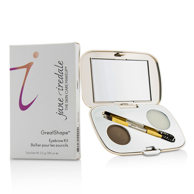 

JANE IREDALE - GreatShape Eyebrow Kit 1x Brow Powder 1x Brow Wax 1x Applicator - Brunette 25g0085oz