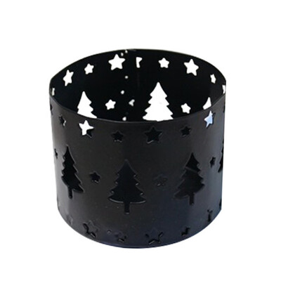 

Christmas Hollow Hollow Candle Holder Tea Light Candlestick Creative Christmas Decor Party Decoration