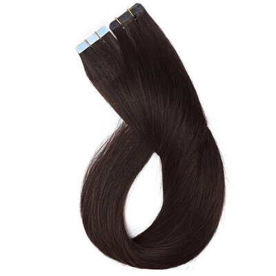 

Tape in Human Hair Extensions Highlight Balayage Long Straight Skin Weft Glue in Hairpieces Invisible Double Sided Tape
