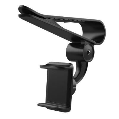 

360 Car Clip Sun Visor Cell Phone Holder Mount Stand Soporte Movil For iphone XR GPS Holder in Car Mobile Clip