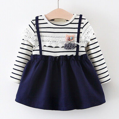 

Baby Dress Long Sleeve Girl Knitted Dress New Fashion Style Girls Clothing Cotton Infant Baby Clothes Autumn