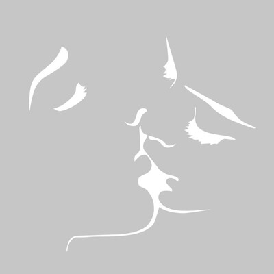 

Funny DIY Removable Wall Stickers Kiss Decor Self-Adhesive Art Mural Decals Bedroom Living Room TV Background